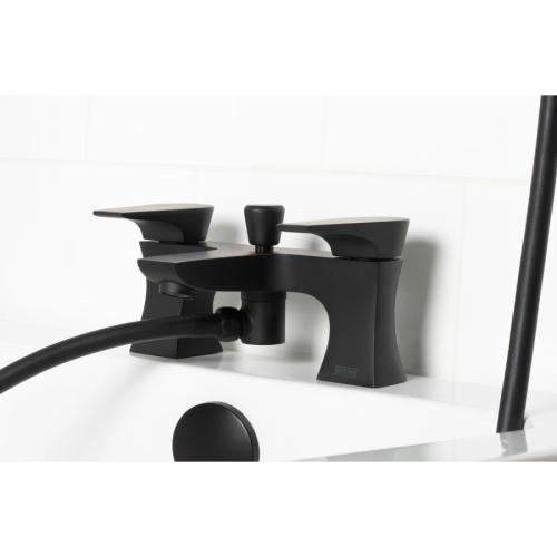 Bristan Hourglass Bath Shower Mixer Tap Black HOU BSM BLK